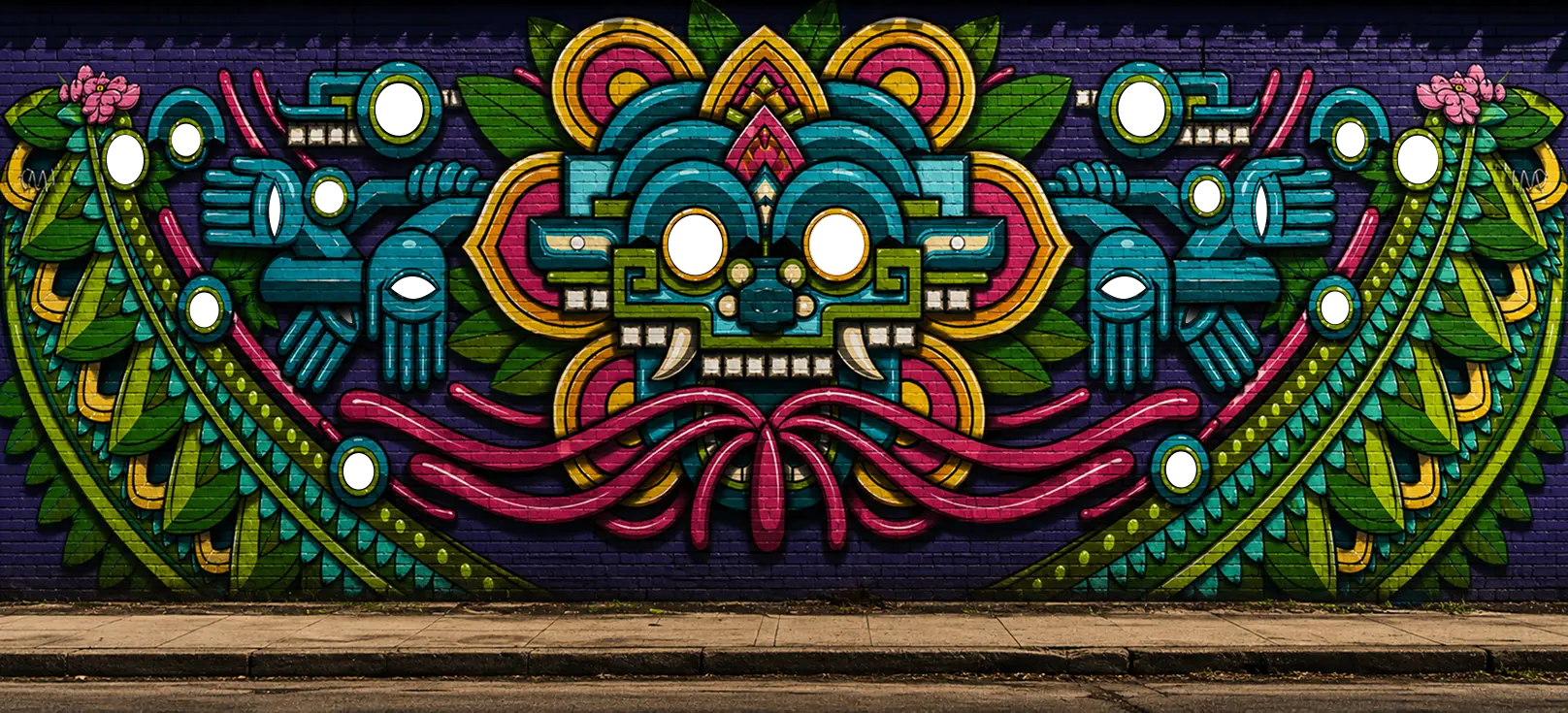 The Cannabis Co. Mural Deity - Las Vegas Arts District